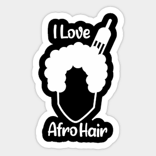 I love Afro hair Sticker